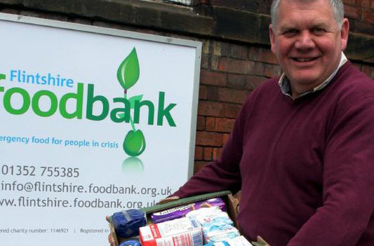SHARE donate £2,000 to Flintshire Foodbank to help people with Cost of Living Crisis