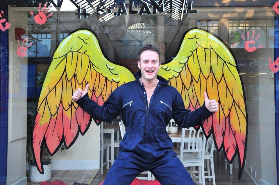Hollyoaks heartthrob Gary Lucy shows us his wings