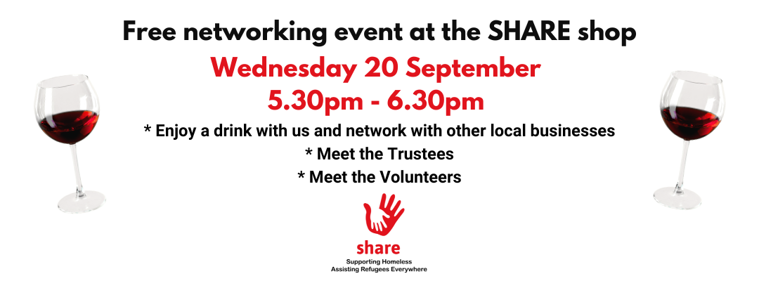 FREE NETWORKING EVENT with SHARE, 20 September