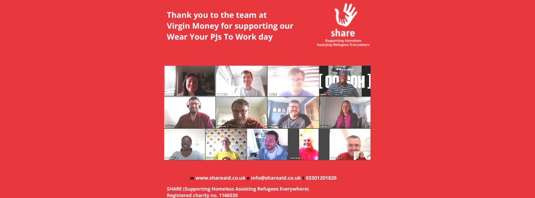 Virgin Money supports SHARE’s Wear Your PJs To Work Day